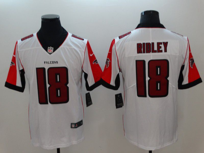 Men Atlanta Falcons #18 Ridley White Vapor Untouchable Player Nike Limited NFL Jerseys
